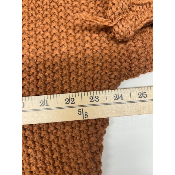 She + Sky Large Womens Rust Knit Turtleneck Sweater Large - Picture 6 of 11